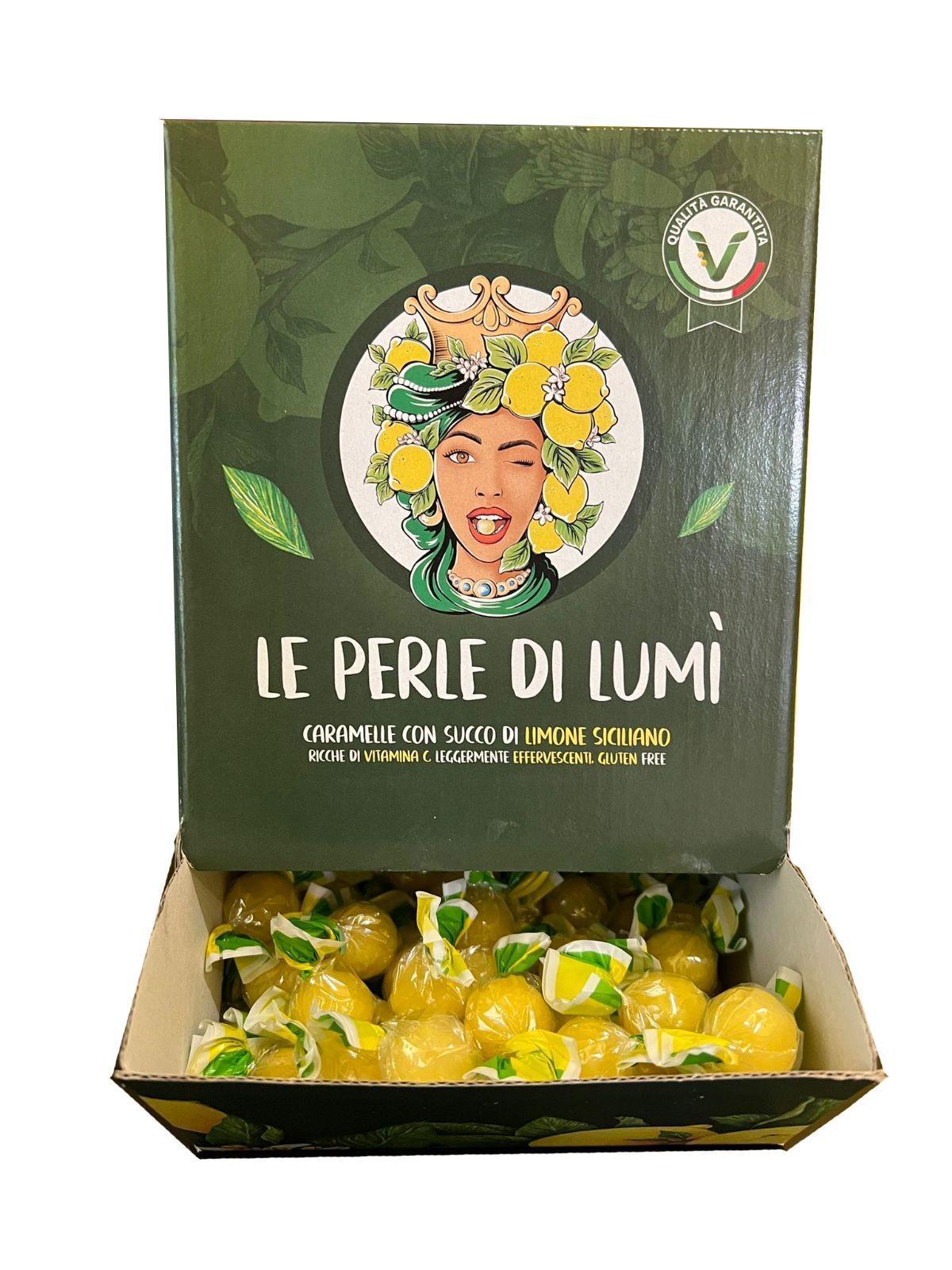 Caramelle Perle di Lumi box da 4 bocche di lupo da 1,5kg