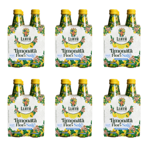 Limonata fior di sale lumì - confezione da 6 cluster da 4 bottiglie in vetro 250ml