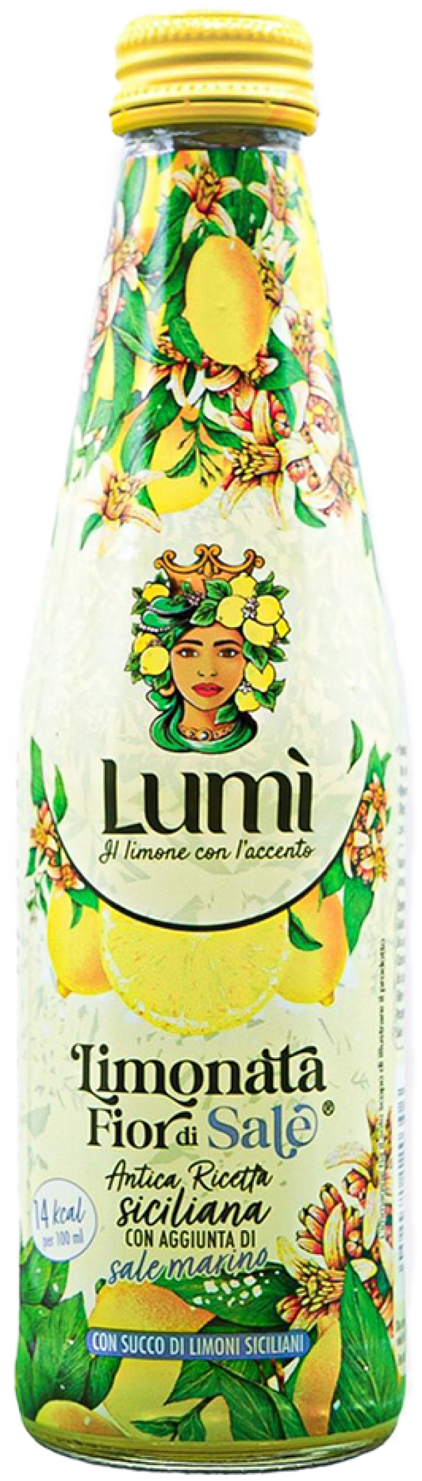 Limonata Fior di Sale Lumi - Confezione da 6 cluster da 4 bottiglie in vetro 250ml
