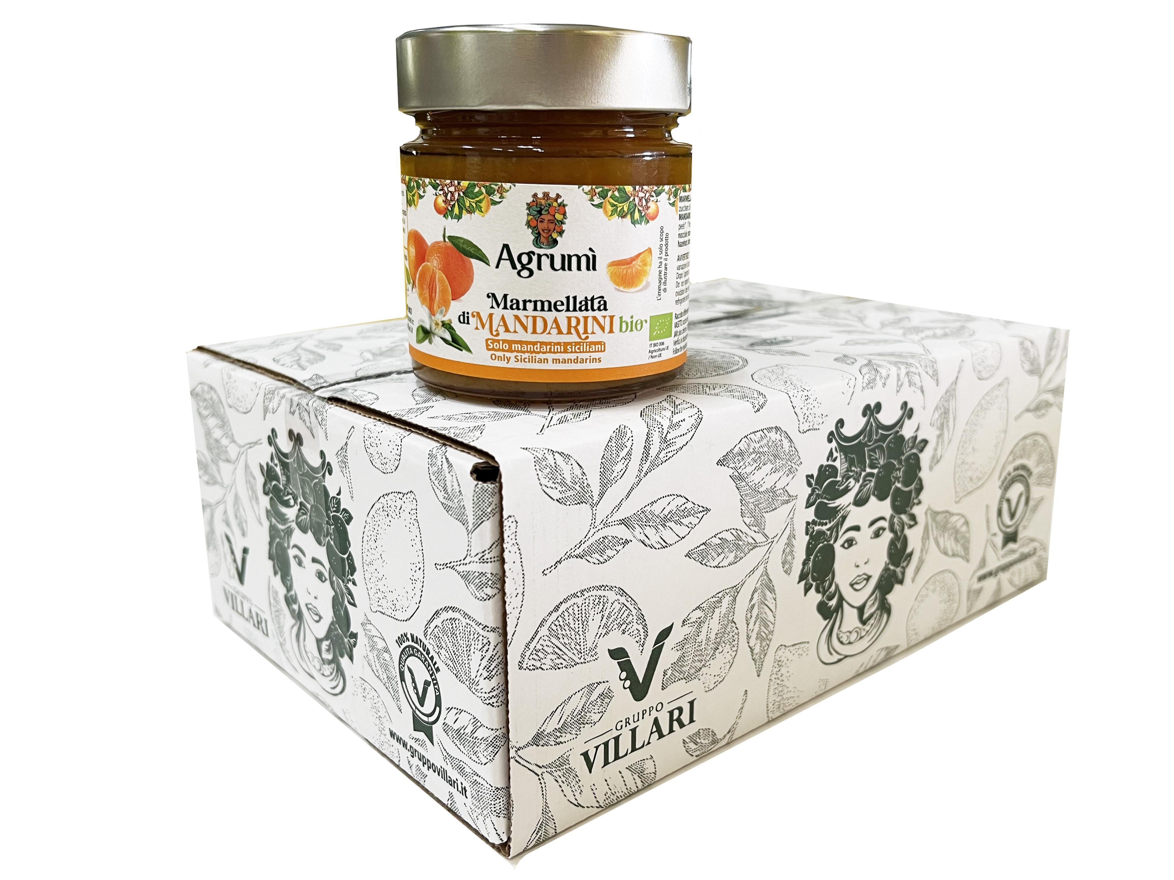 Marmellata di Mandarini BIO Agrumi - Ricetta tradizionale - Confezione da 6 vasetti da 310gr