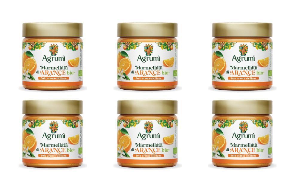 Marmellata di Arance BIO Agrumi - Ricetta tradizionale - Confezione da 6 vasetti da 310gr