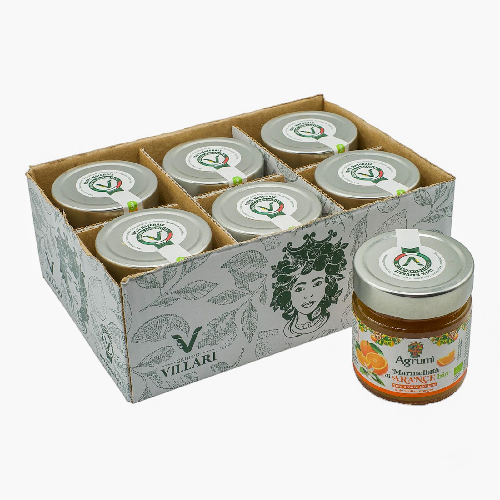 Marmellata di Arance BIO Agrumi - Ricetta tradizionale - Confezione da 6 vasetti da 310gr