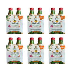 Fior di sale al mix di agrumi lumì - confezione da 6 cluster da 4 bottiglie in vetro 250ml