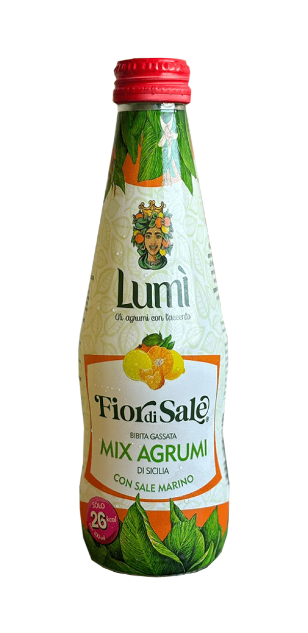 Fior di Sale al Mix di Agrumi Lumi - Confezione da 6 cluster da 4 bottiglie in vetro 250ml
