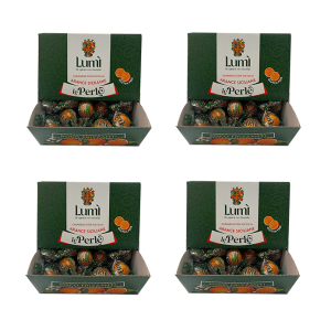 Caramelle perle di lumì box da 4 bocche di lupo da 600gr - gusto arancia